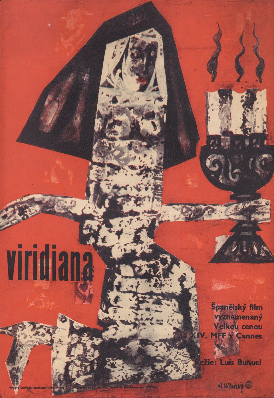Viridiana Original 1962 Czech A3 Movie Poster