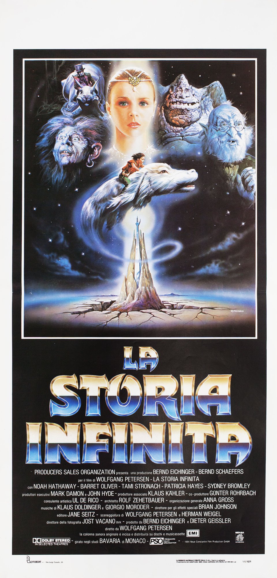 The NeverEnding Story Original 1984 Italian Locandina Movie Poster