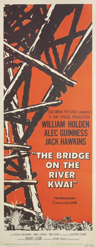 The Bridge on the River Kwai Original 1957 U.S. Insert Movie Poster