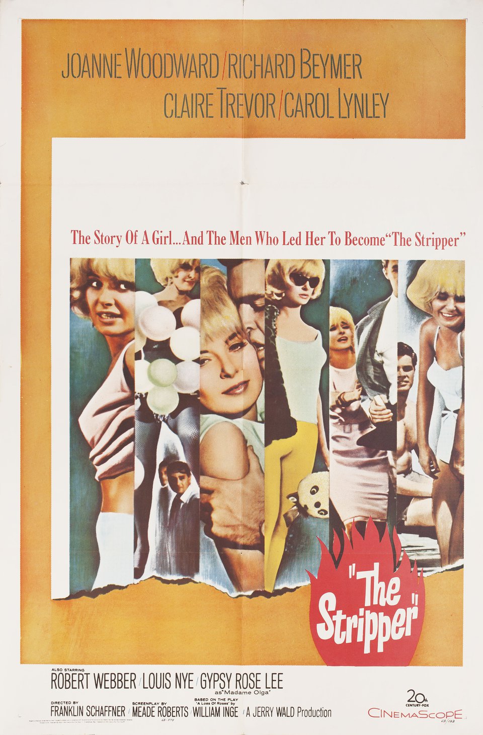 The Stripper Original 1963 U.S. One Sheet Movie Poster