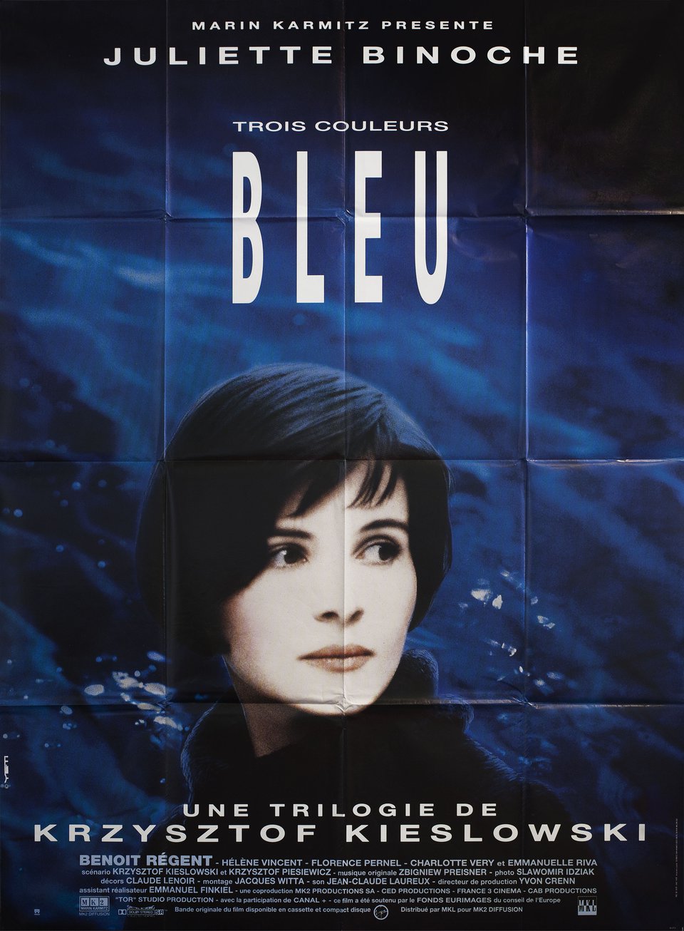 Three Colors: Blue Original 1993 French Grande Movie Poster