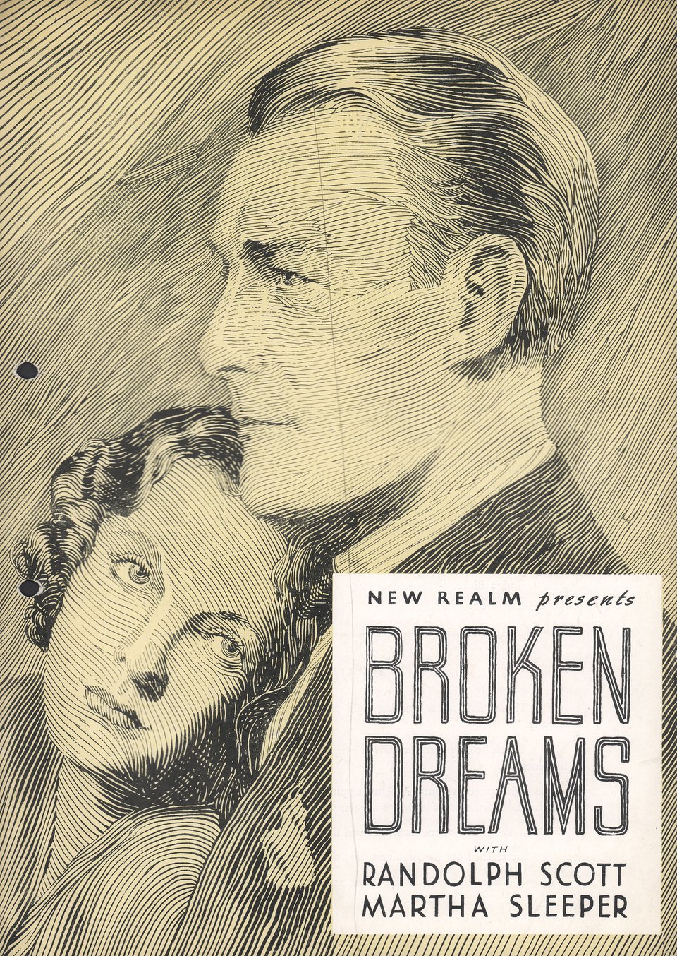 Broken Dreams Original 1933 British Movie Pressbook