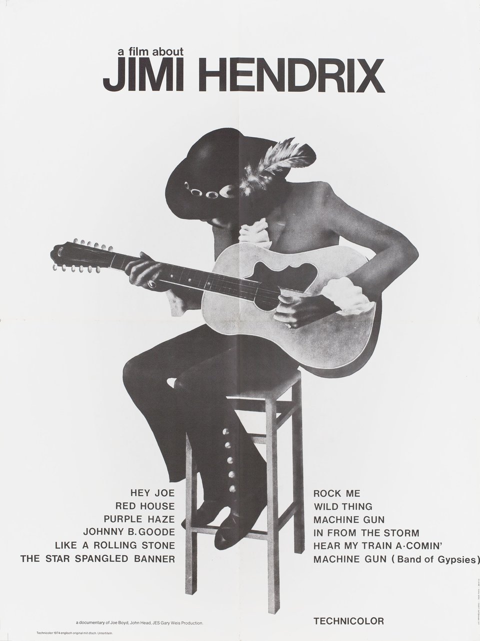 A Film about Jimi Hendrix 1974 French Moyenne Poster