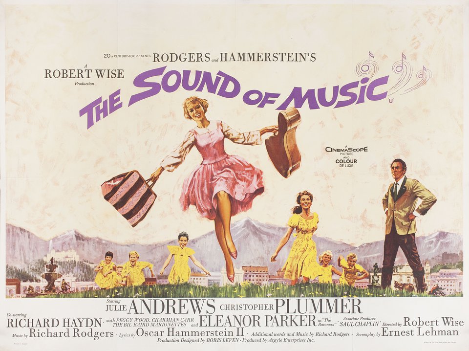 The Sound of Music Original 1965 British Quad Movie Poster