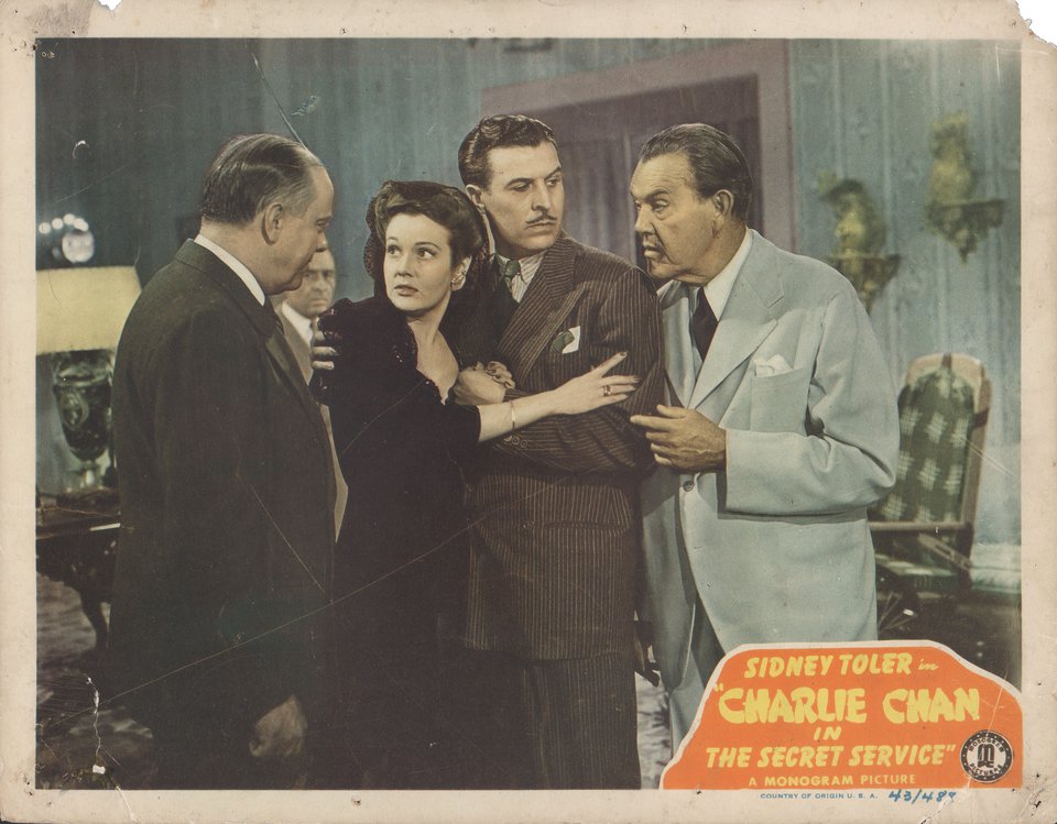 Charlie Chan in the Secret Service 1944 U.S. Scene Card