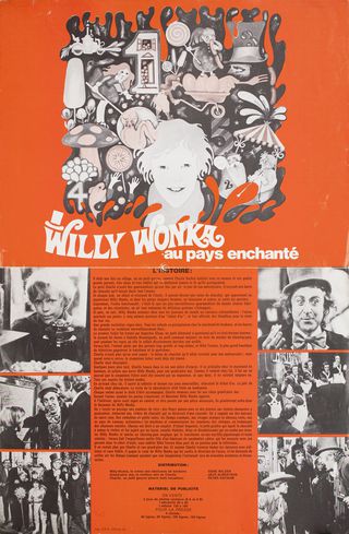 Willy Wonka & the Chocolate Factory Original 1971 French Movie Program Alternate Image