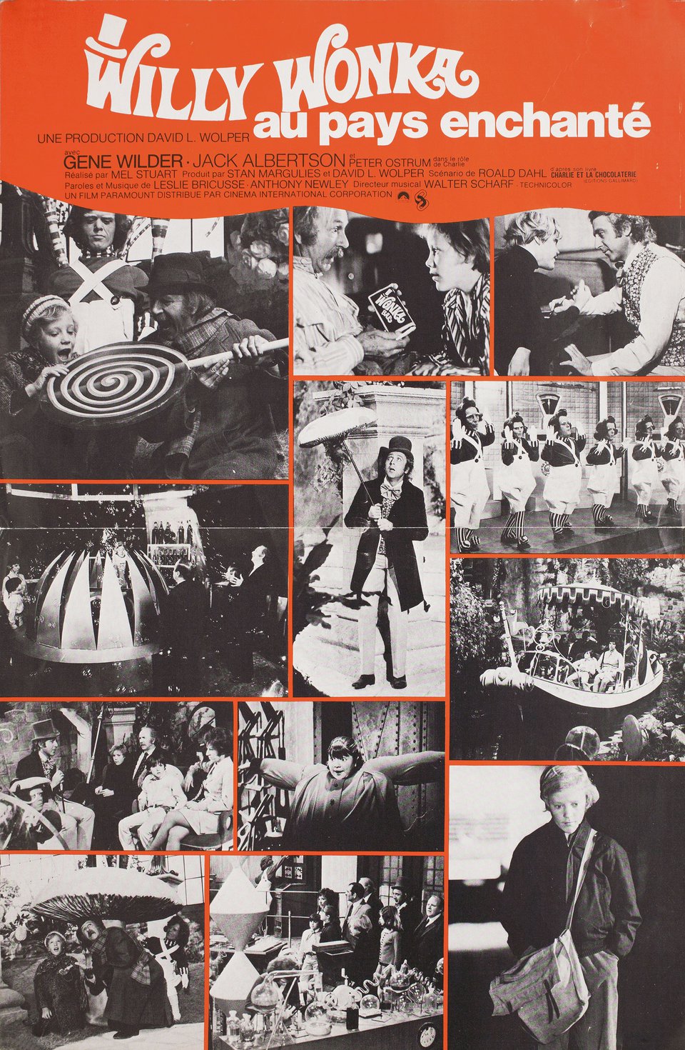 Willy Wonka & the Chocolate Factory Original 1971 French Movie Program