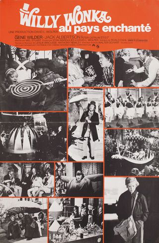 Willy Wonka & the Chocolate Factory Original 1971 French Movie Program Alternate Image