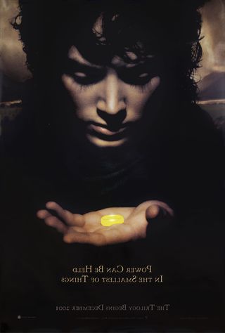 The Lord of the Rings: The Fellowship of the Ring Original 2001 U.S. One Sheet Movie Poster Alternate Image