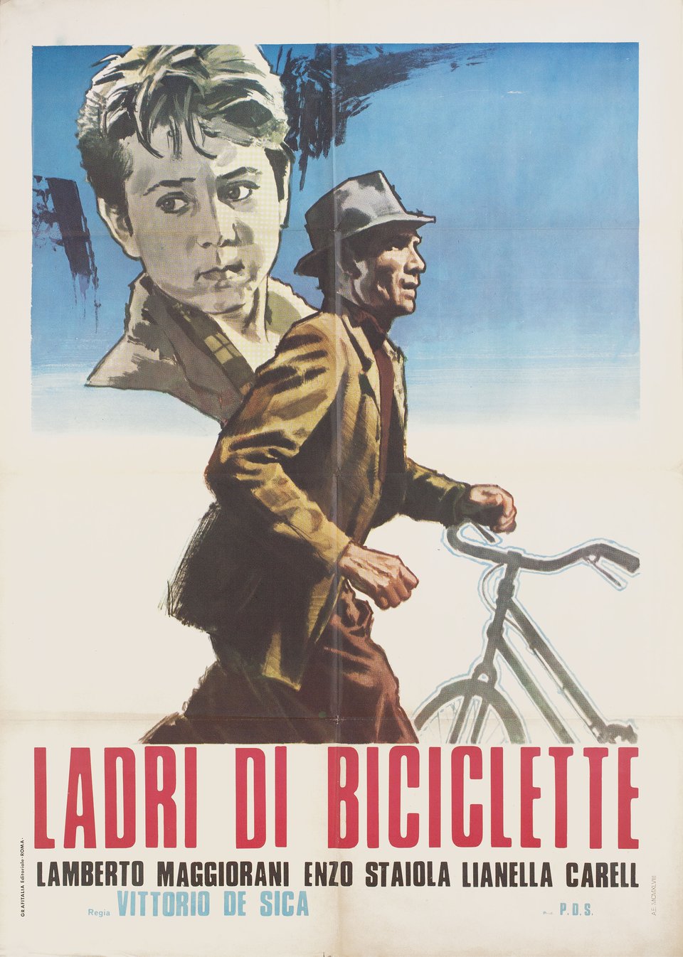 The Bicycle Thief R1958 Italian Due Fogli Poster