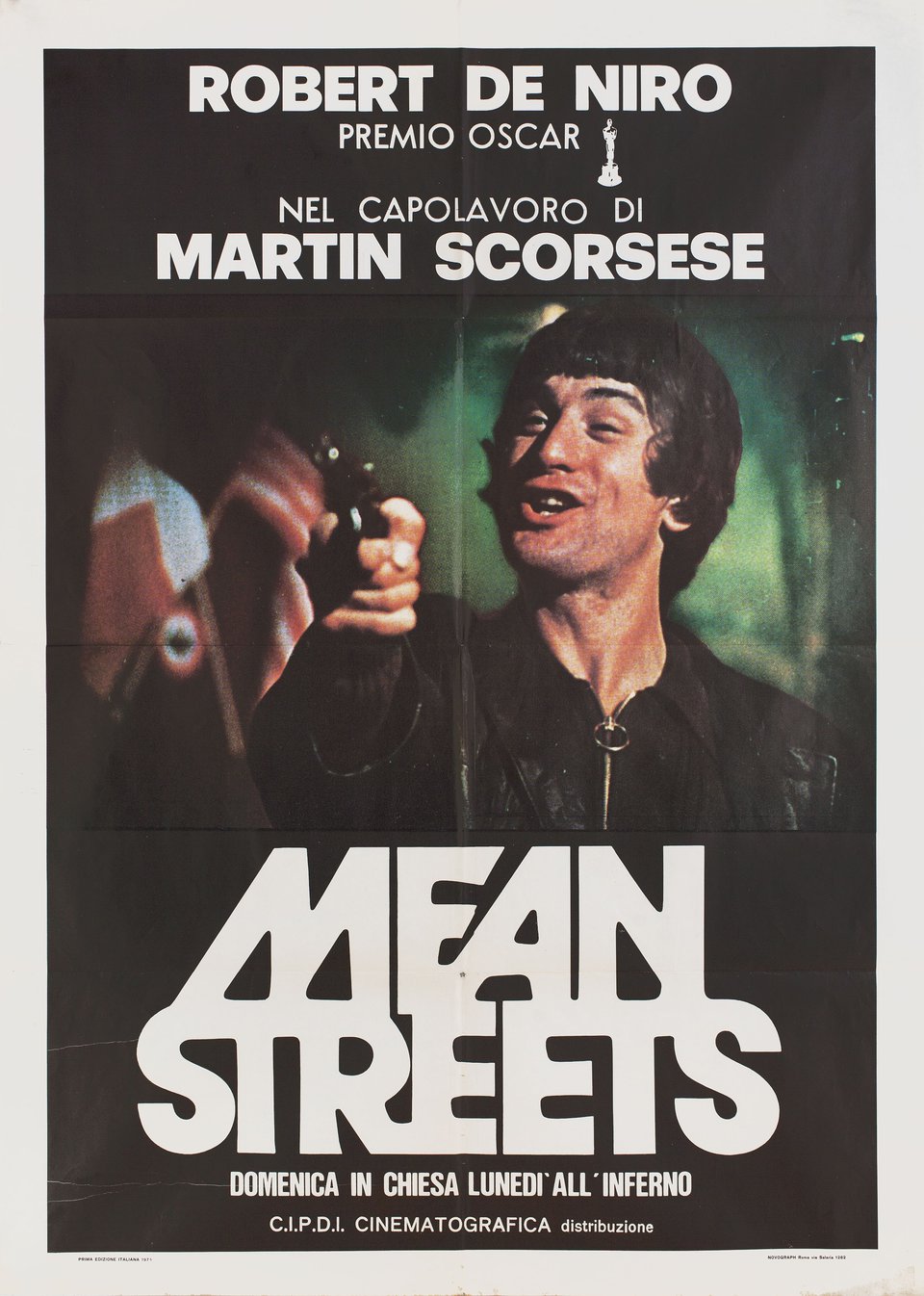 Mean Streets Original R1970s Italian Due Foglio Movie Poster