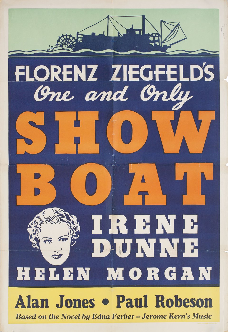 Show Boat Original 1936 U.S. One Sheet Movie Poster