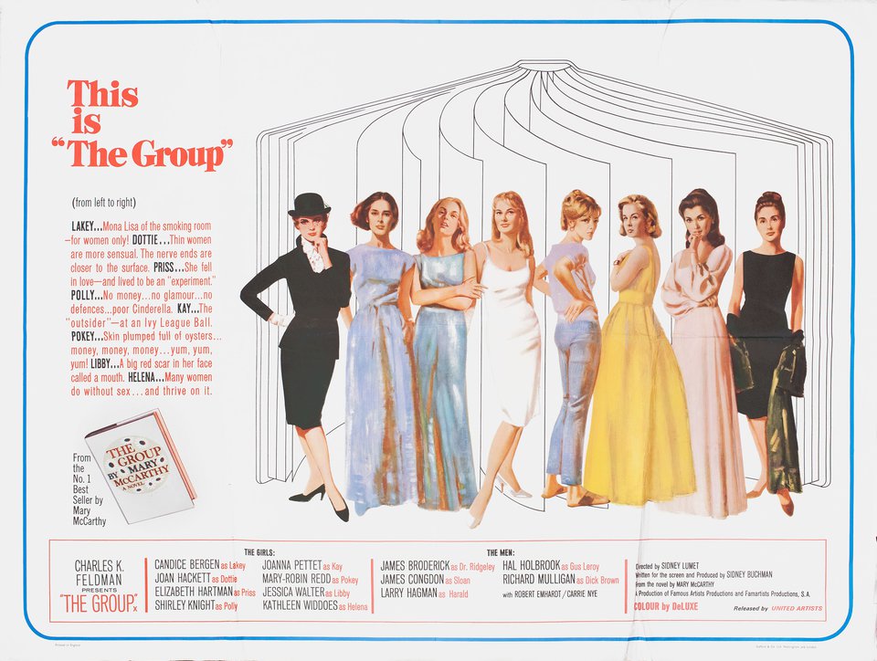 The Group Original 1967 British Quad Movie Poster