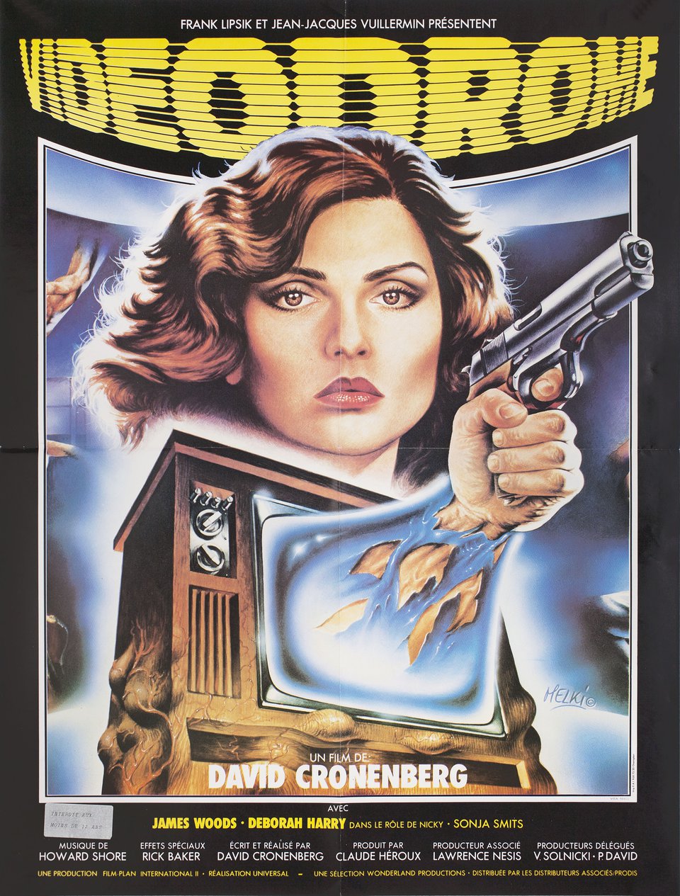 Videodrome Original 1983 French Moyenne Movie Poster