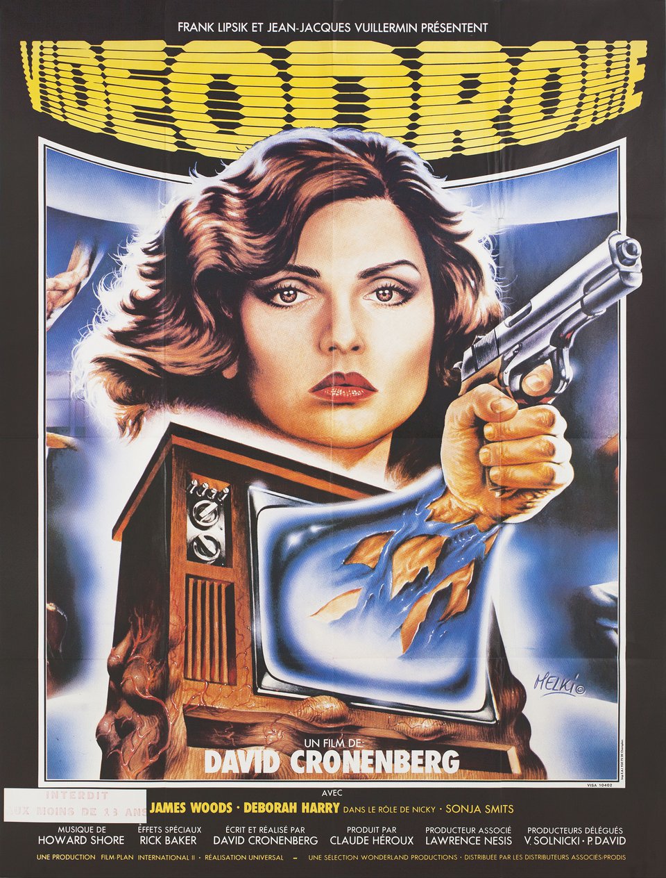 Videodrome 1983 French Grande Poster
