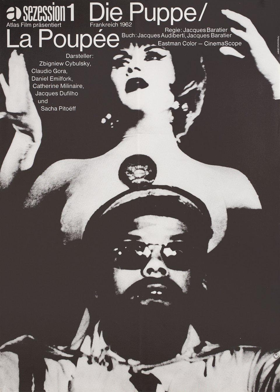 La poupee Original 1963 German A1 Movie Poster