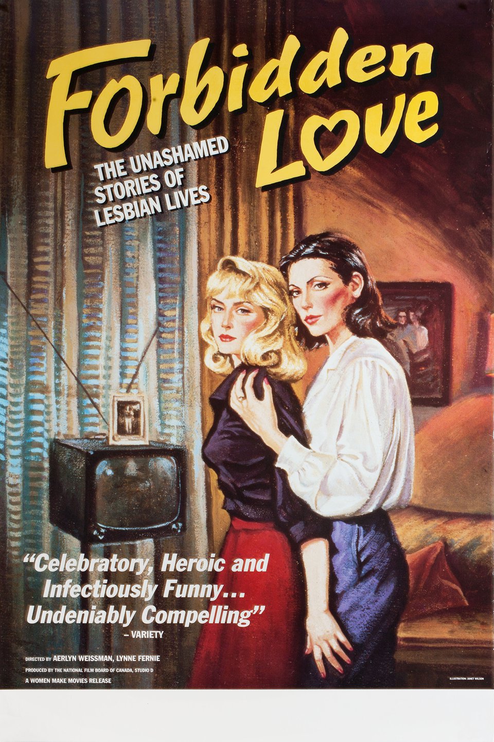 Forbidden Love: The Unashamed Stories of Lesbian Lives Original 1992 U.S. Movie Poster