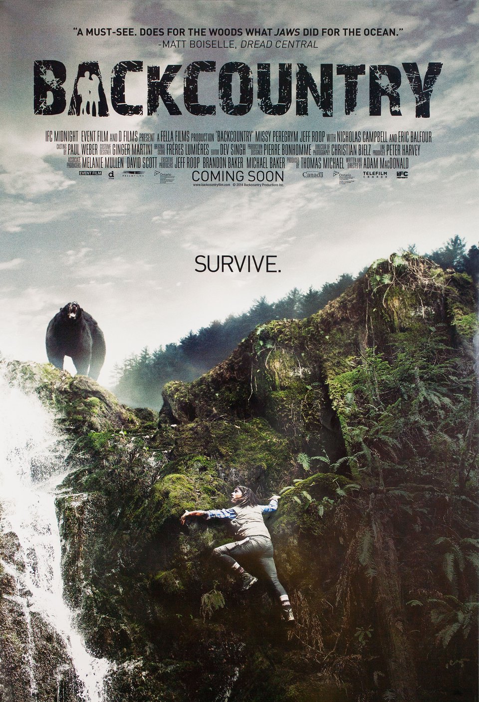Backcountry Original 2014 U.S. One Sheet Movie Poster