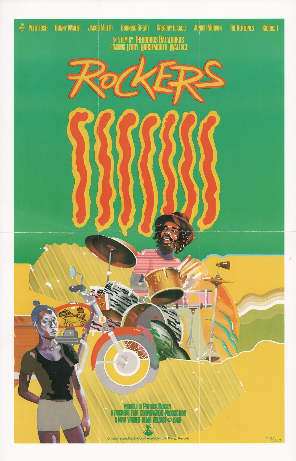 Rockers Original 1980 U.S. Mini Movie Poster