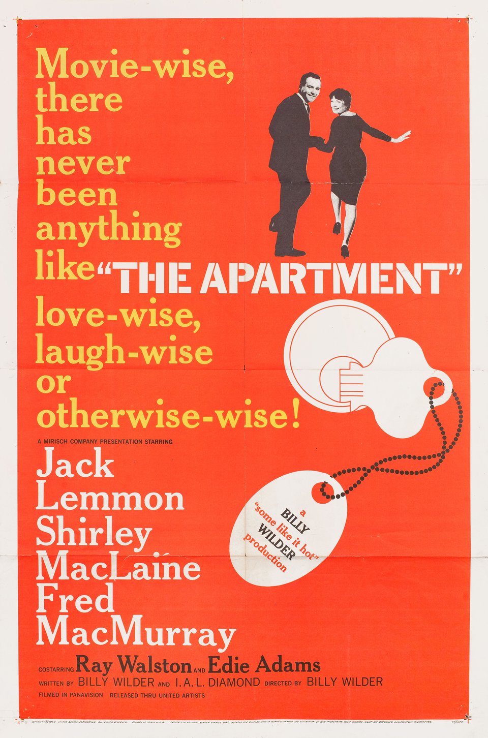 The Apartment 1960 U.S. One Sheet Poster