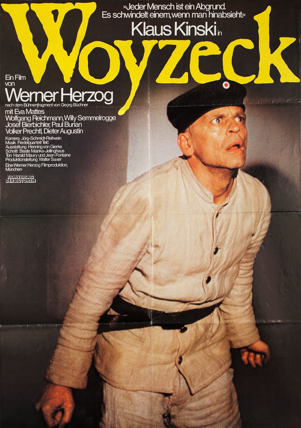Woyzeck Original 1979 German A1 Movie Poster