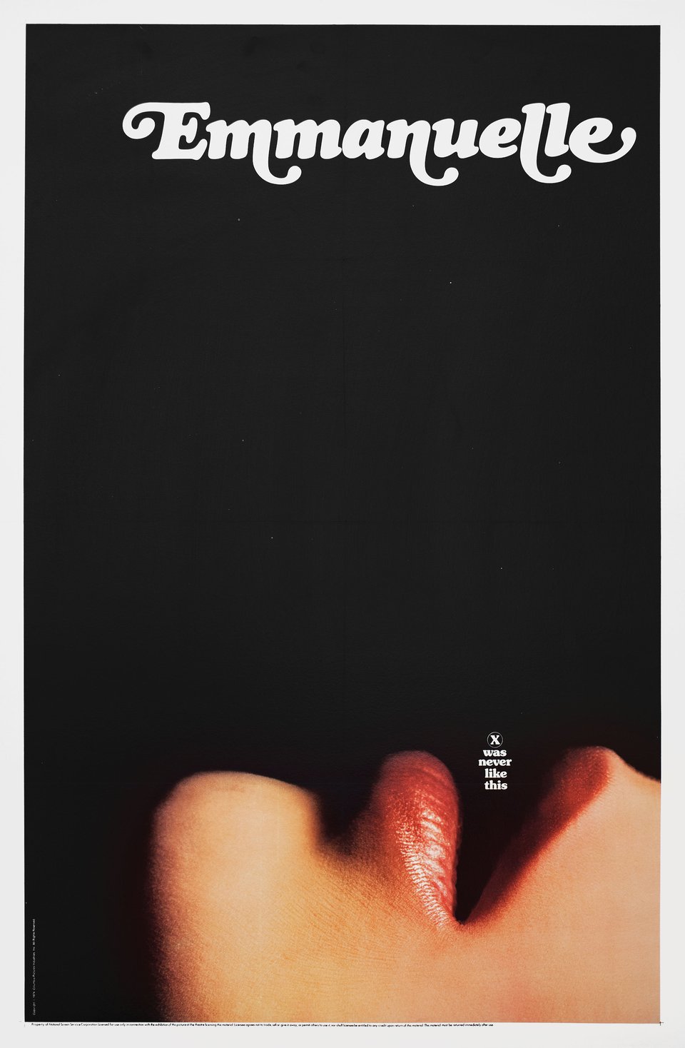 Emmanuelle Original 1975 U.S. One Sheet Movie Poster