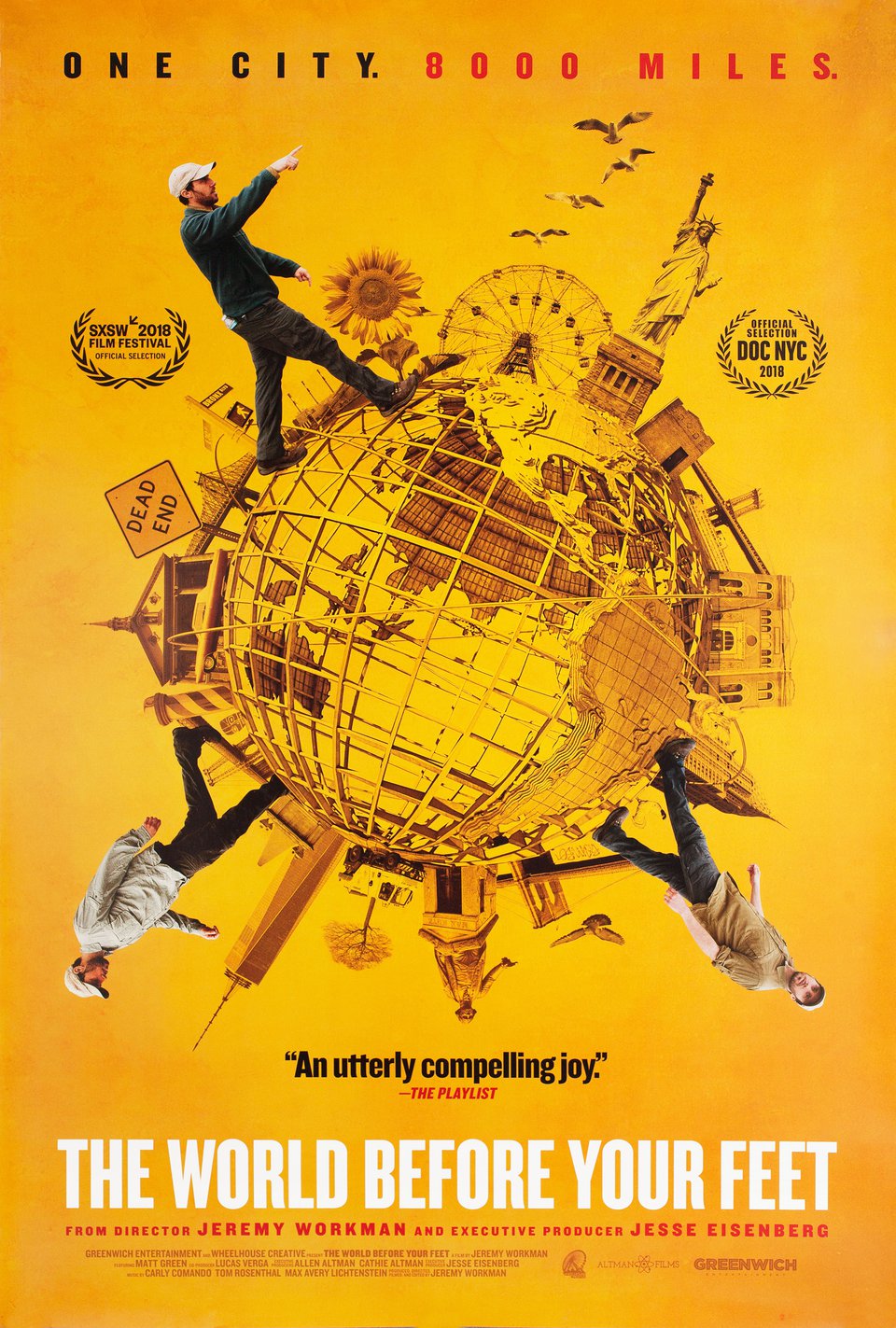 The World Before Your Feet Original 2018 U.S. One Sheet Movie Poster