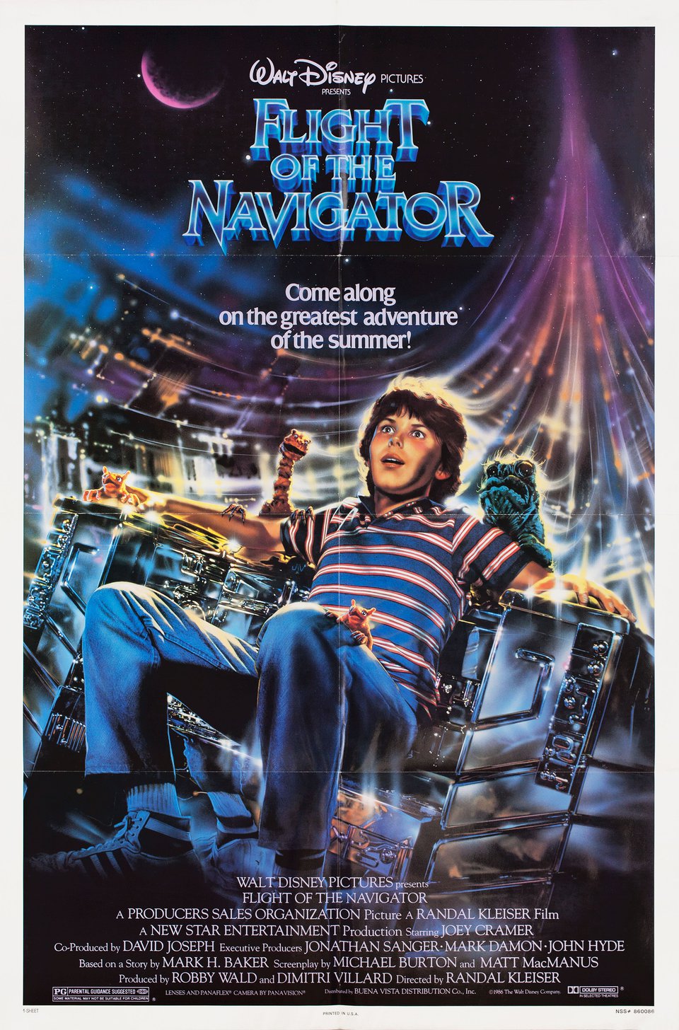 Flight of the Navigator Original 1986 U.S. One Sheet Movie Poster