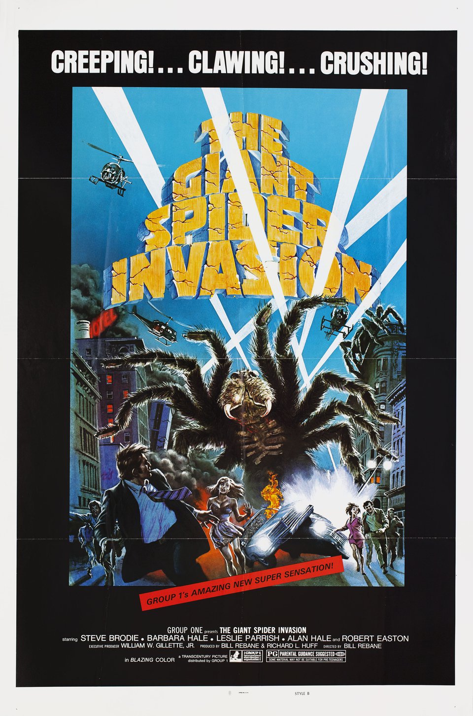 The Giant Spider Invasion Original 1975 U.S. One Sheet Movie Poster