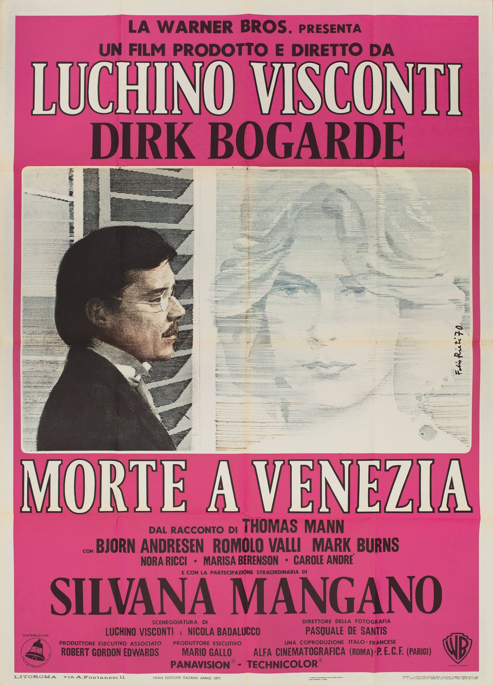 Death in Venice Original 1971 Italian Due Foglio Movie Poster