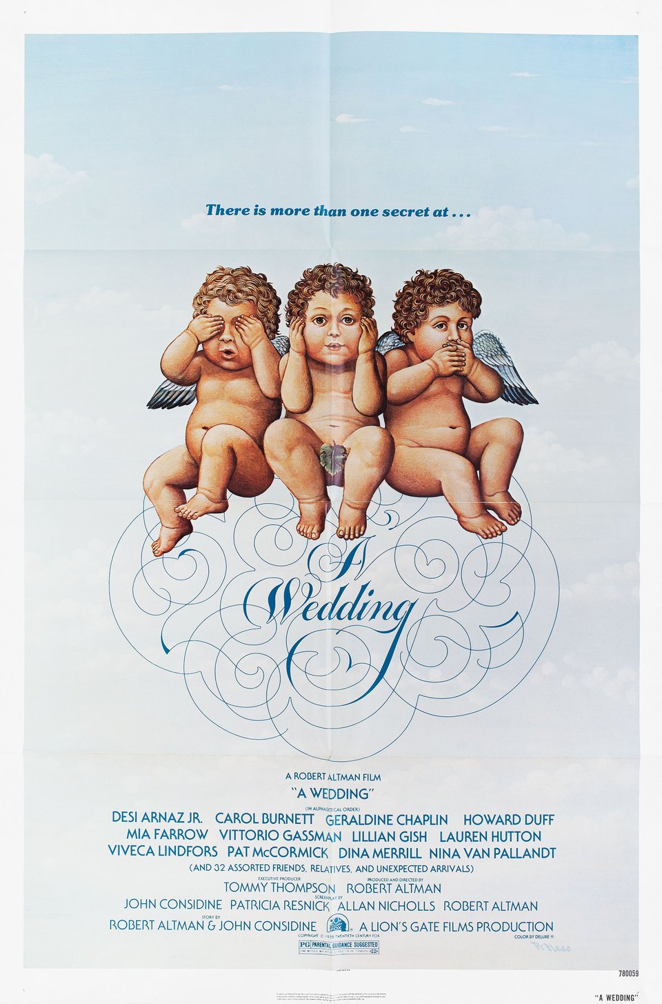 A Wedding Original 1978 U.S. One Sheet Movie Poster