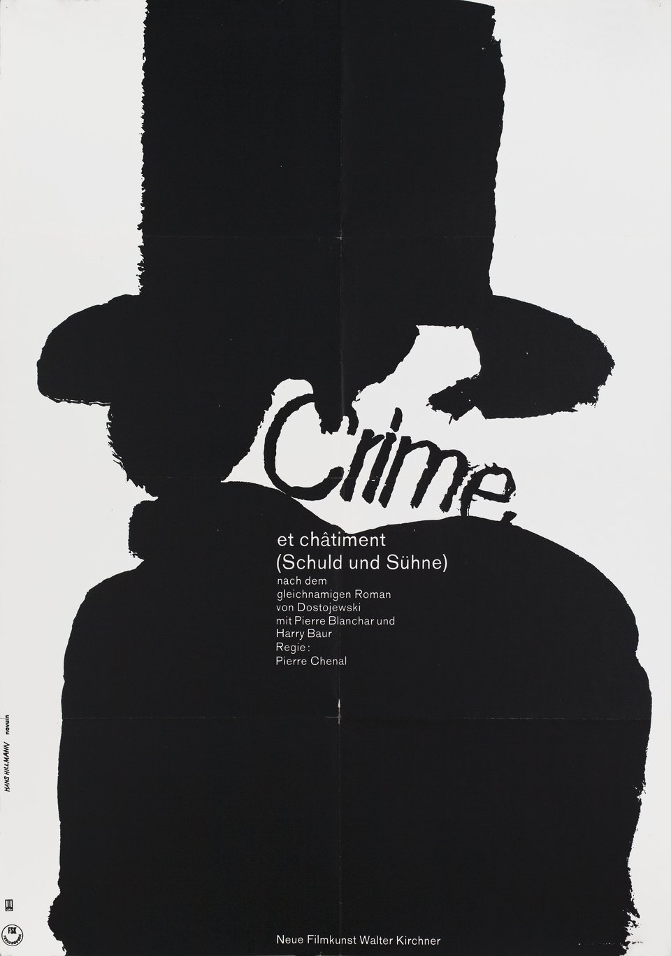 Crime and Punishment Original R1960s German A1 Movie Poster