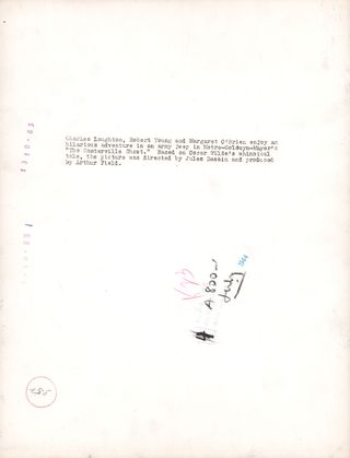 The Canterville Ghost Original 1944 U.S. Silver Gelatin Double-Weight Photo Alternate Image