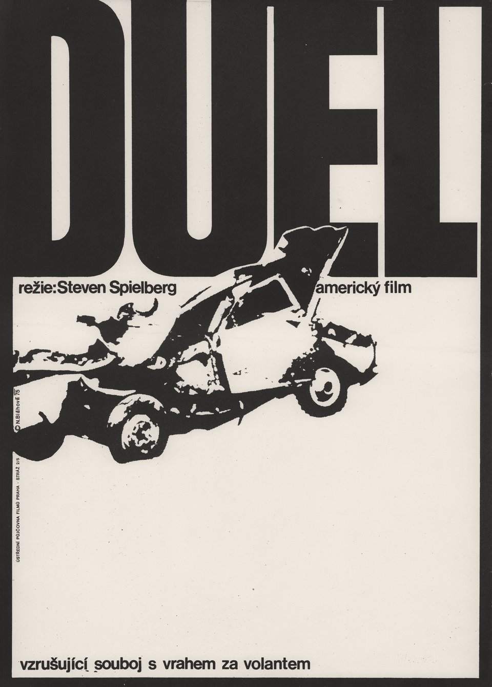 Duel Original 1975 Czech A3 Movie Poster