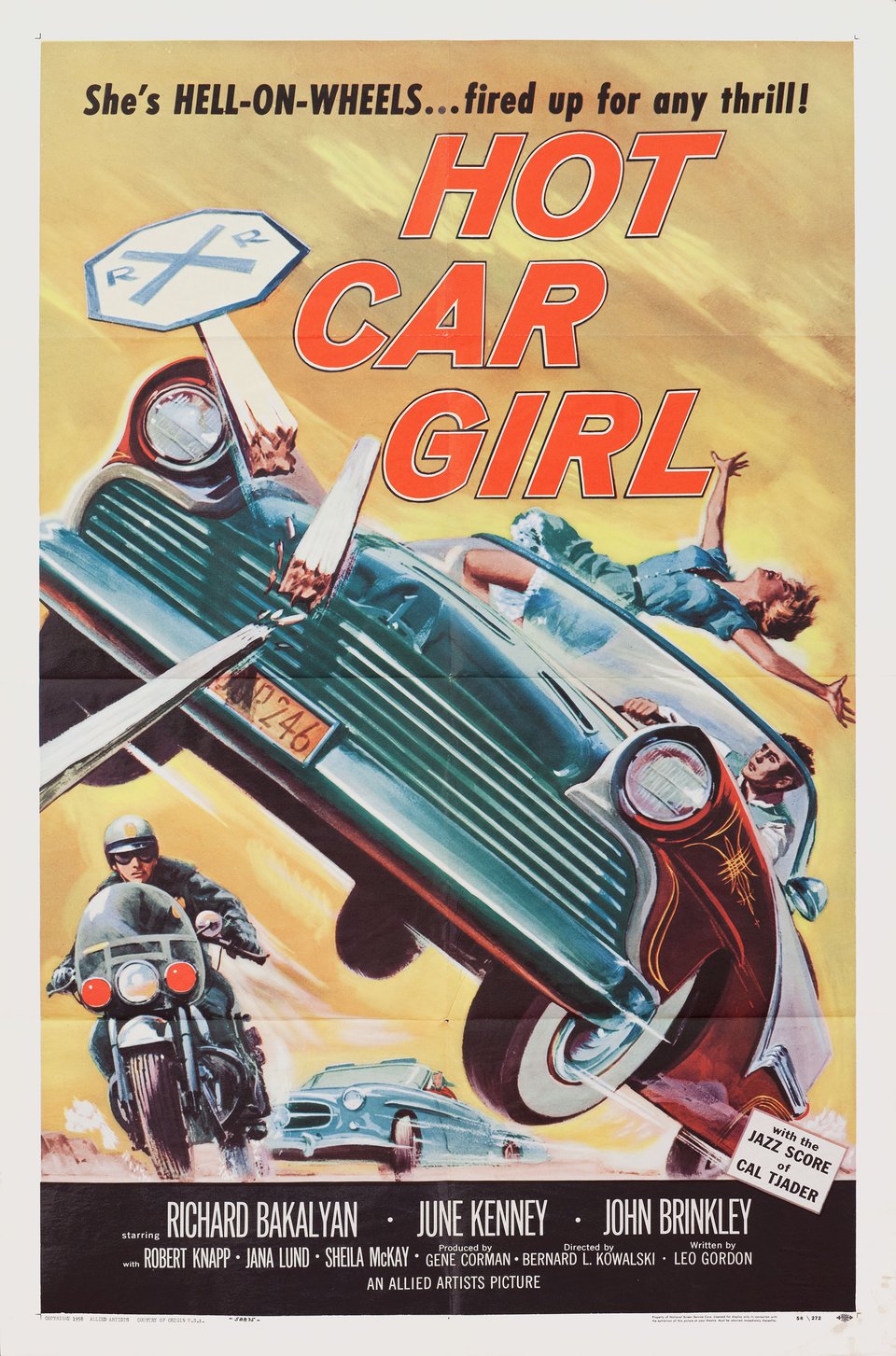 Hot Car Girl Original 1958 U.S. One Sheet Movie Poster