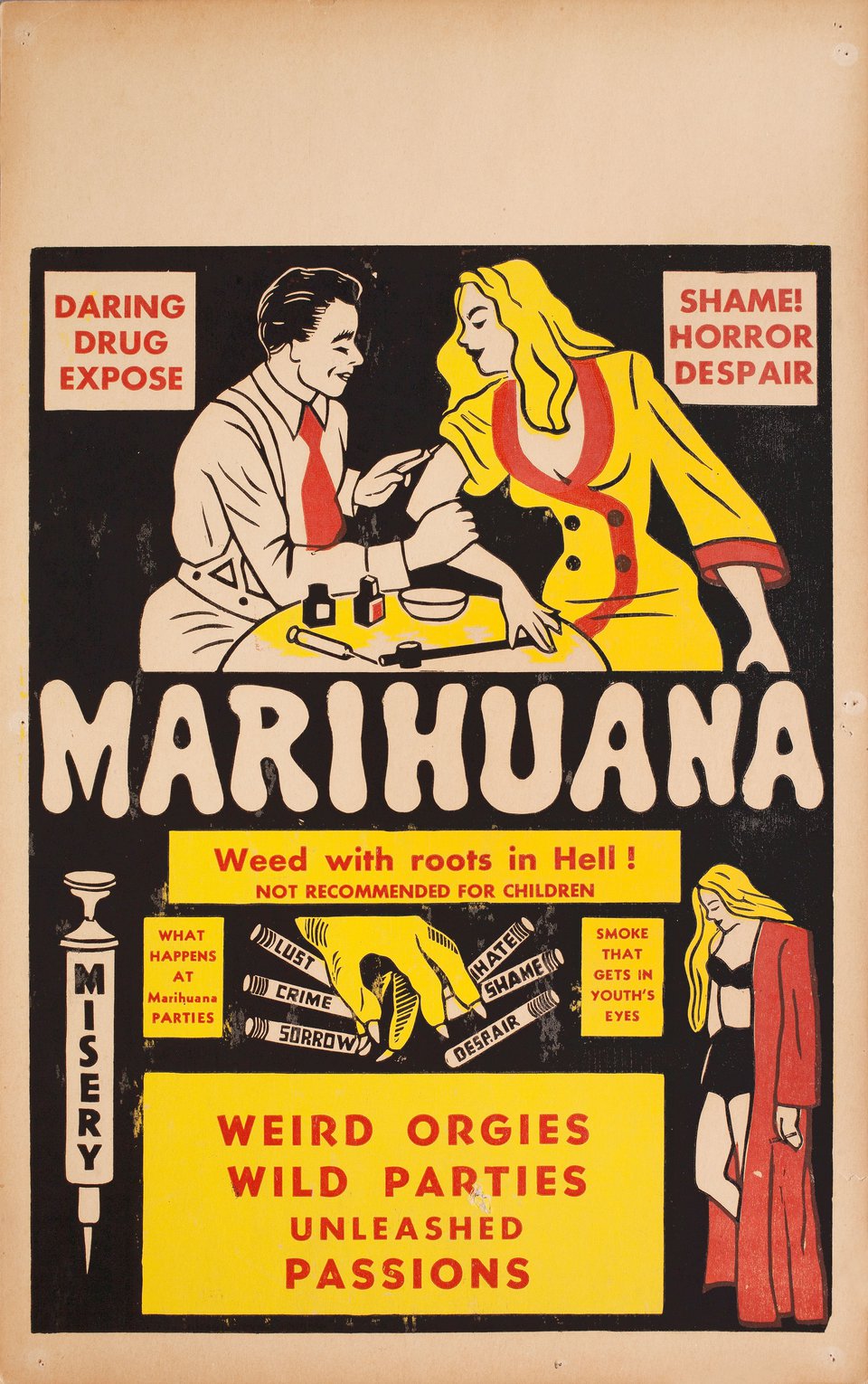Marihuana Original 1936 U.S. Window Card Movie Poster
