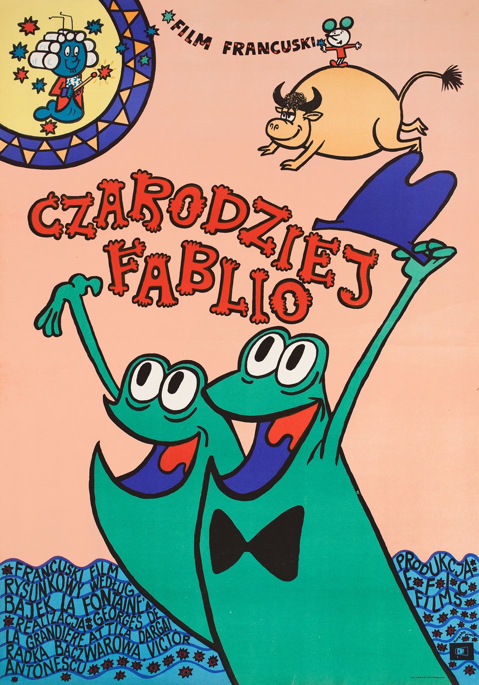 Fablio the Magician Original 1970 Polish A1 Movie Poster