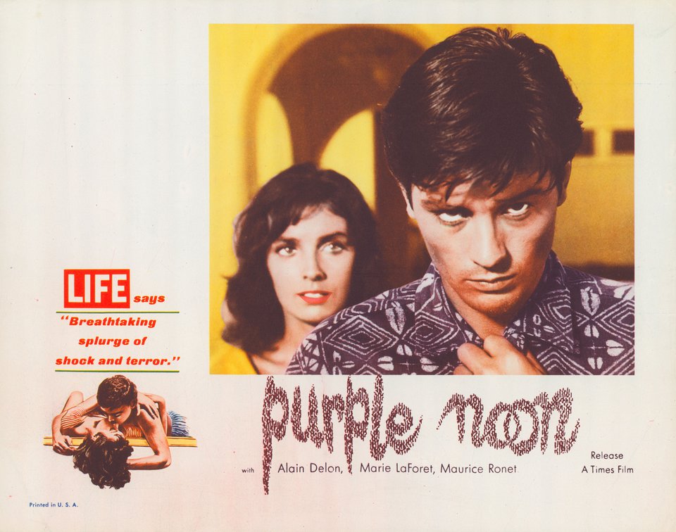 Purple Noon Original 1964 U.S. Scene Card