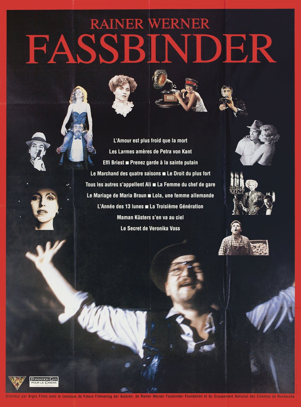 Rainer Werner Fassbinder 1980s French Grande Poster