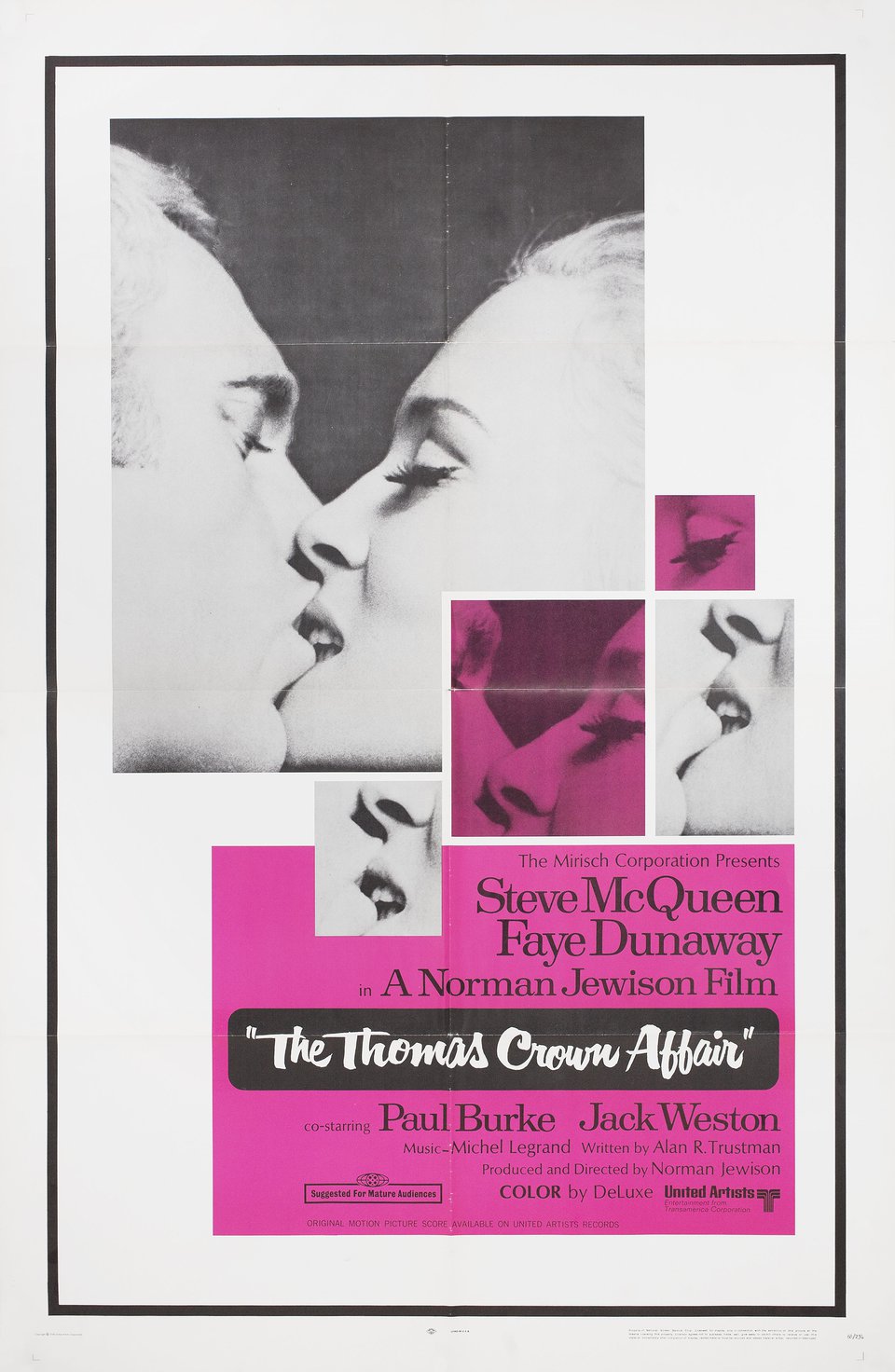 The Thomas Crown Affair 1968 U.S. One Sheet Poster