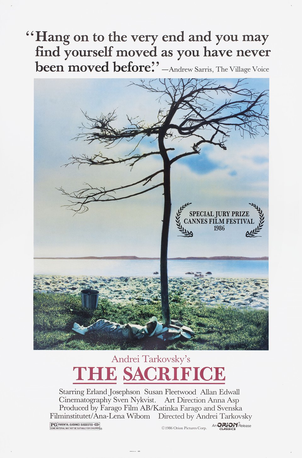 The Sacrifice Original 1986 U.S. One Sheet Movie Poster