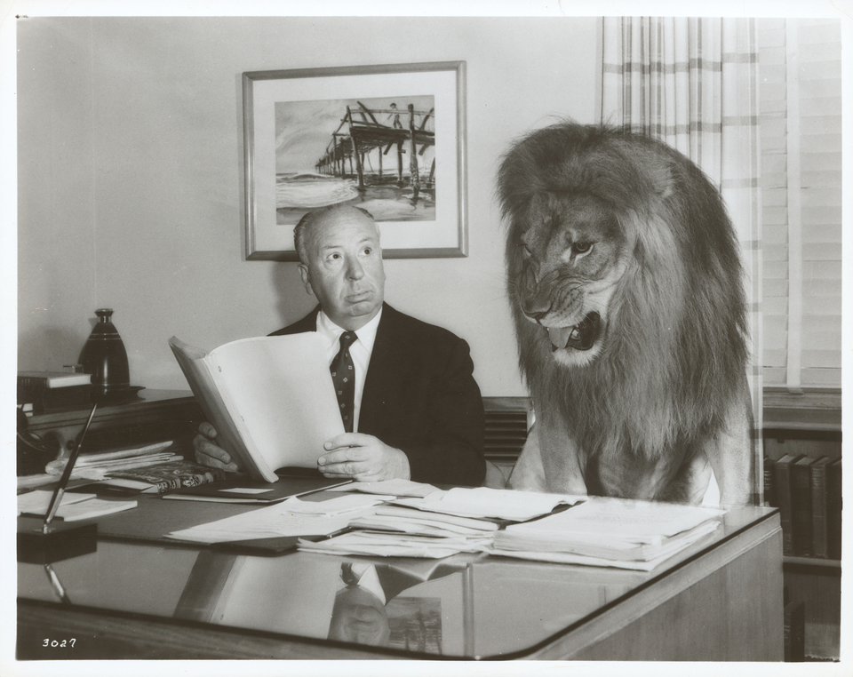 Alfred Hitchcock 1960s U.S. Production Photo