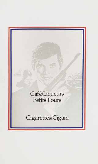 The Spy Who Loved Me Original 1977 British Menu Alternate Image