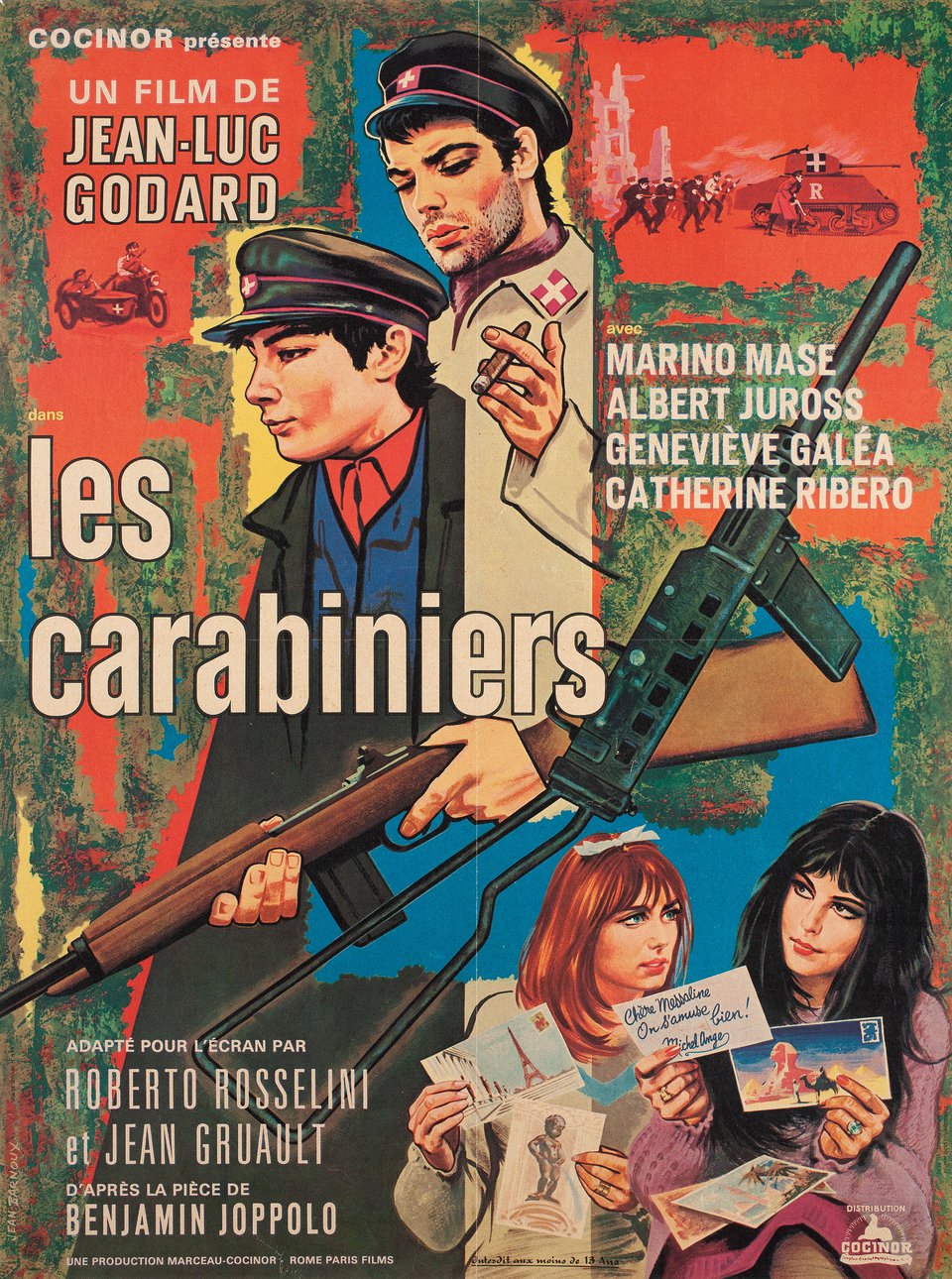 Les carabiniers Original 1963 French Moyenne Movie Poster