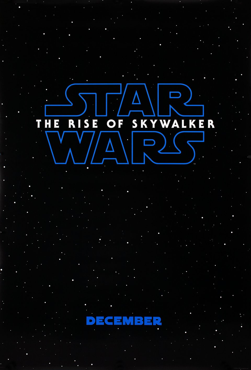 Star Wars: The Rise of Skywalker Original 2019 U.S. One Sheet Movie Poster