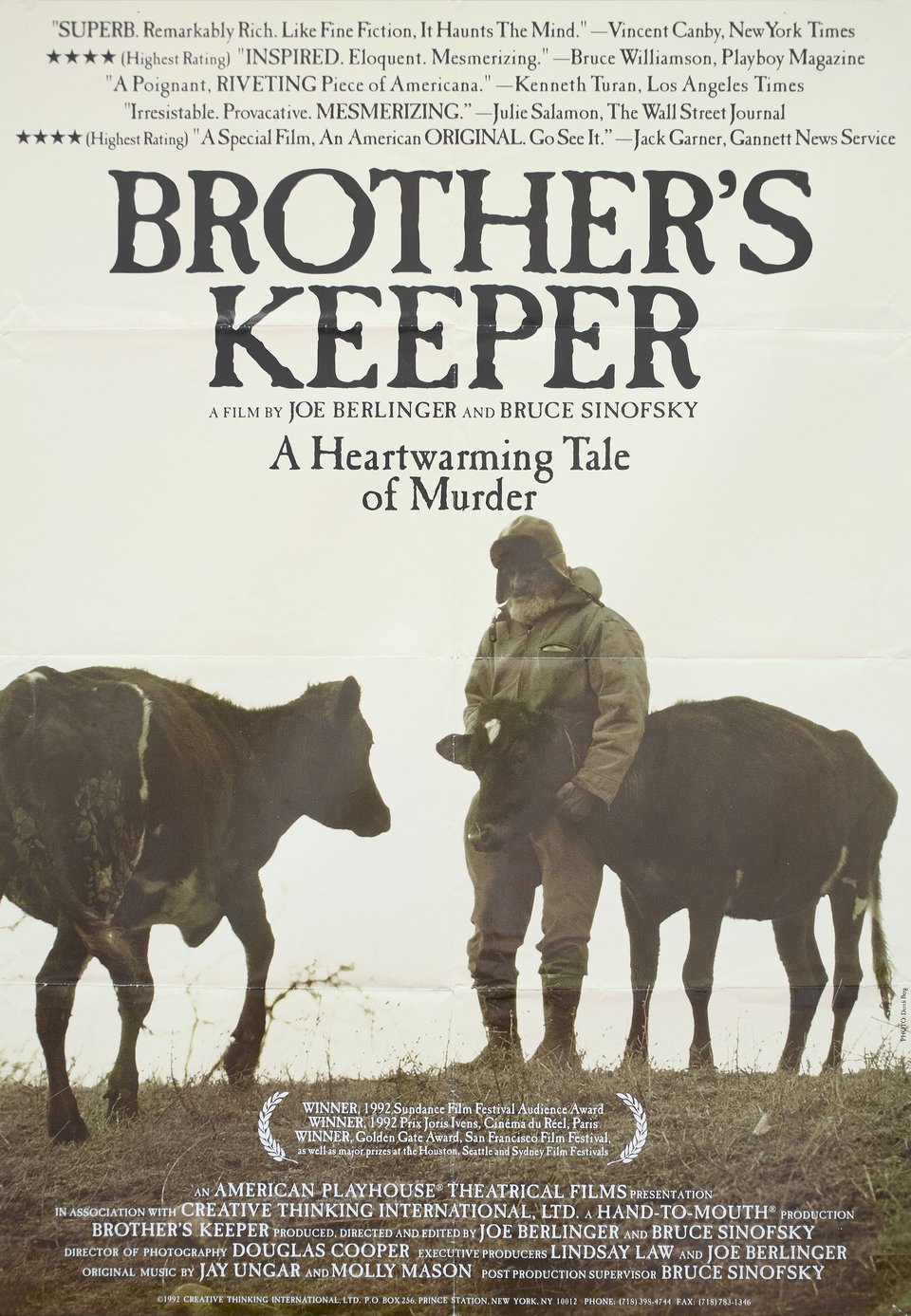 Brother's Keeper Original 1992 U.S. One Sheet Movie Poster
