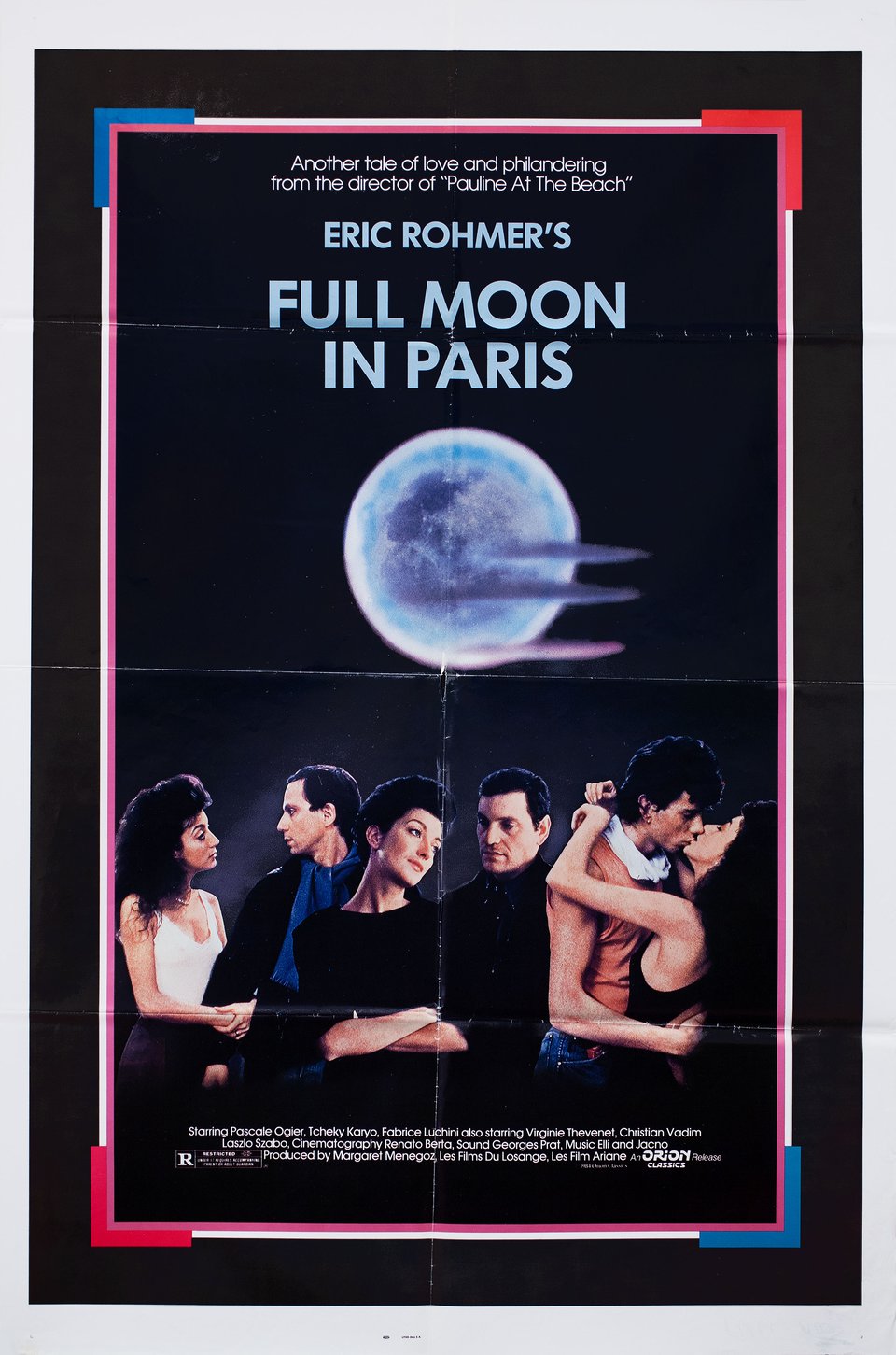Full Moon in Paris 1984 U.S. One Sheet Poster
