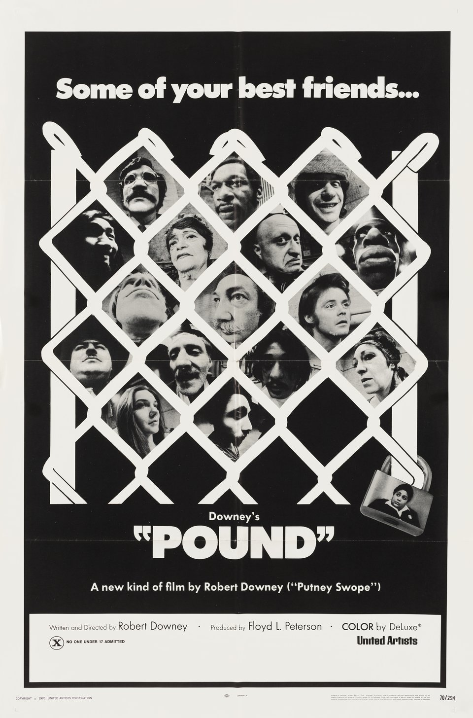 Pound Original 1970 U.S. One Sheet Movie Poster