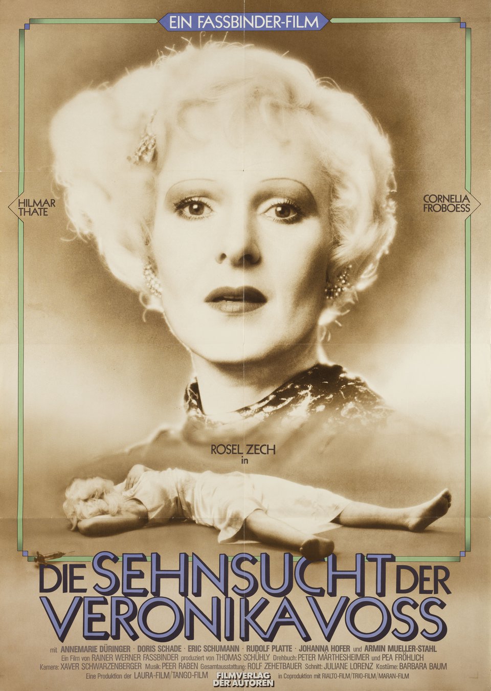 Veronika Voss Original 1982 German A1 Movie Poster