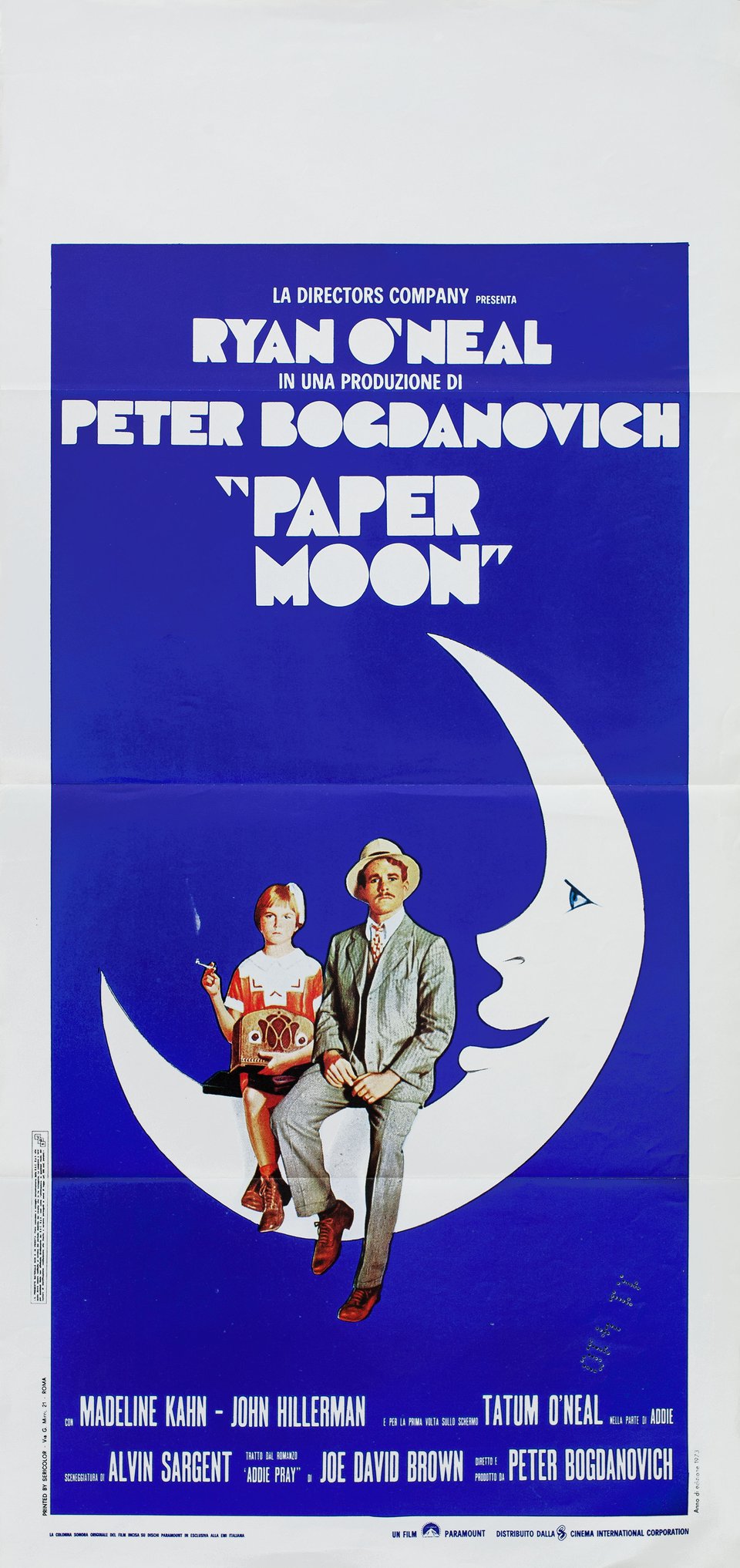 Paper Moon Original 1974 Italian Locandina Movie Poster